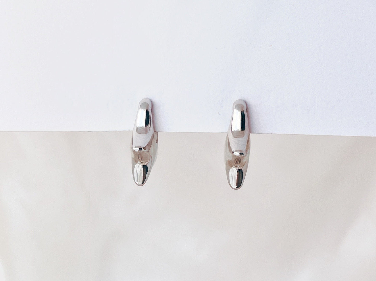 Silver/Gold Star Huggie Clip on Earrings