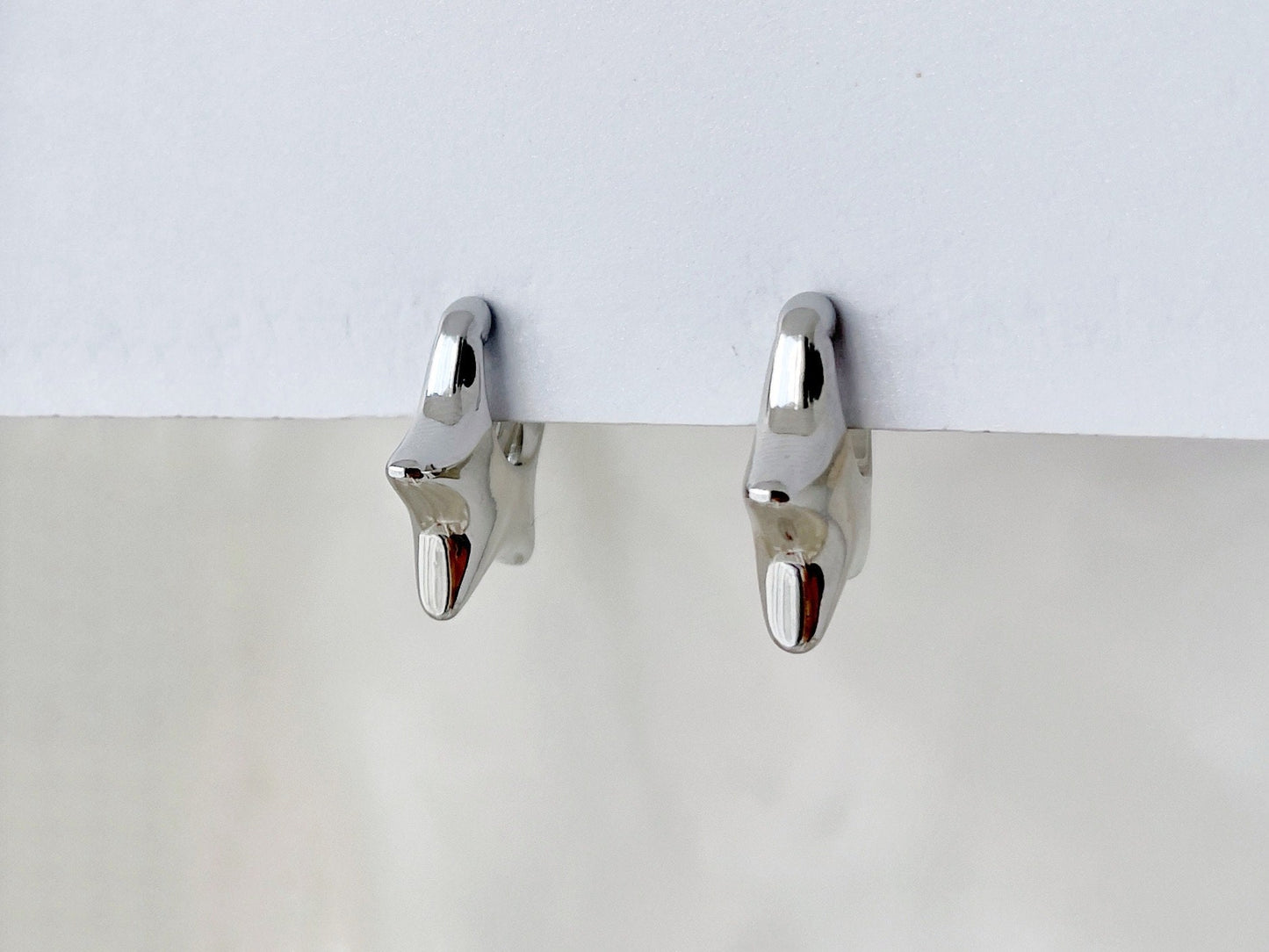 Silver/Gold Star Huggie Clip on Earrings