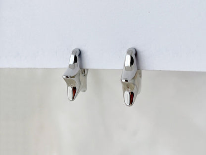 Silver/Gold Star Huggie Clip on Earrings